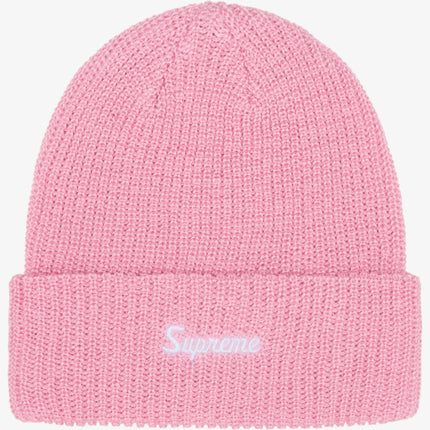 Supreme Loose Gauge Beanie Pink (FW24) - SOLE SERIOUSS (1)