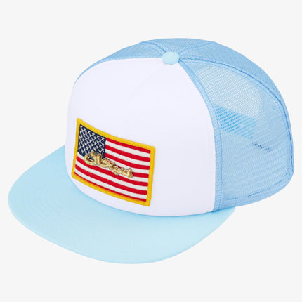 Supreme Mesh Back 5-Panel 'Name Plate' Light Blue (SS23) - SOLE SERIOUSS (1)