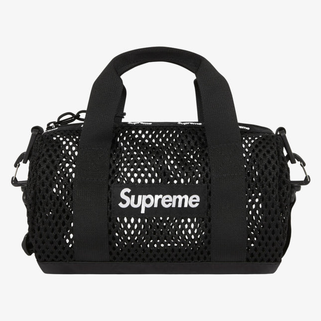 Supreme Mesh Mini Duffle Bag Black (SS23) - SOLE SERIOUSS (1)