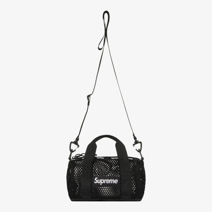 Supreme Mesh Mini Duffle Bag Black (SS23) - SOLE SERIOUSS (6)