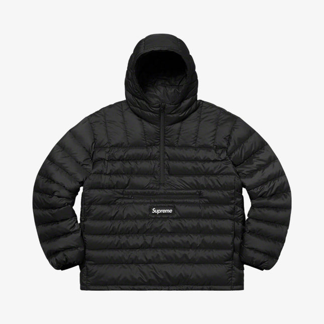 Supreme Micro Down Half Zip Hooded Pullover Black (FW20) - SOLE SERIOUSS (1)