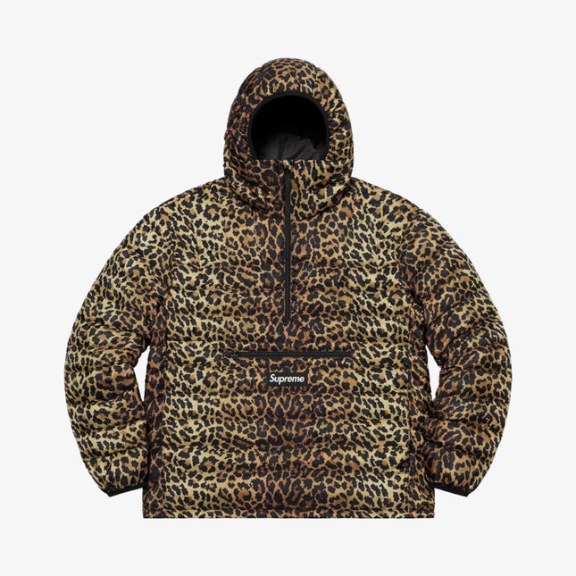 Supreme Micro Down Half Zip Hooded Pullover Leopard (FW21) - SOLE SERIOUSS (1)