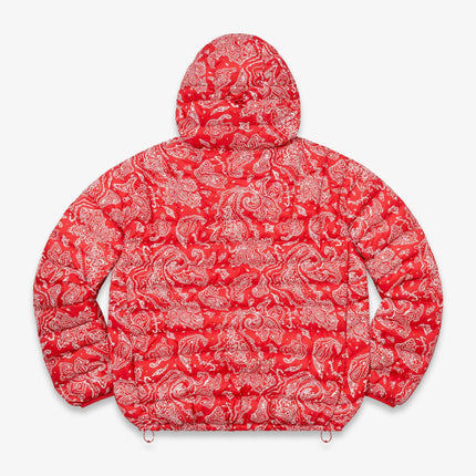 Supreme Micro Down Half Zip Hooded Pullover Red Paisley FW22 - SOLE SERIOUSS (2)