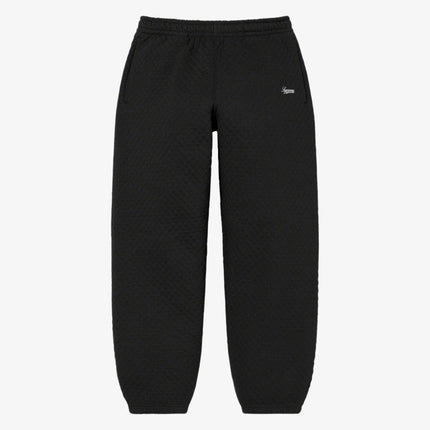 Supreme Micro Quilted Sweatpant Black (SS23) | SOLE SERIOUSS [1]