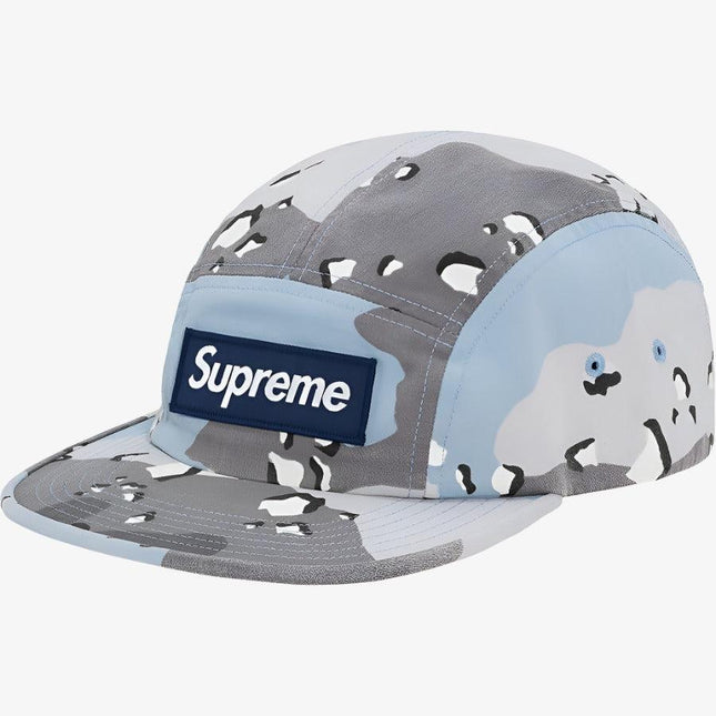 Supreme 'Military' Camp Cap Blue Chocolate Chip Camo (SS20) - SOLE SERIOUSS (1)