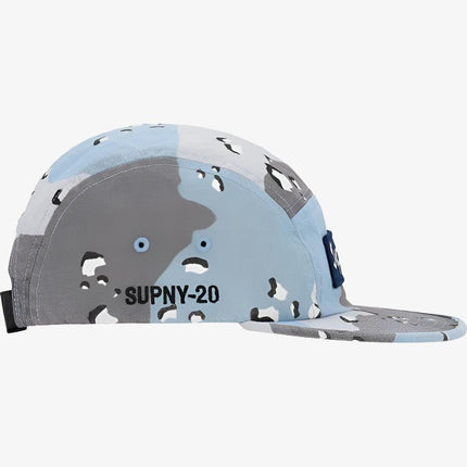 Supreme 'Military' Camp Cap Blue Chocolate Chip Camo (SS20) - SOLE SERIOUSS (2)