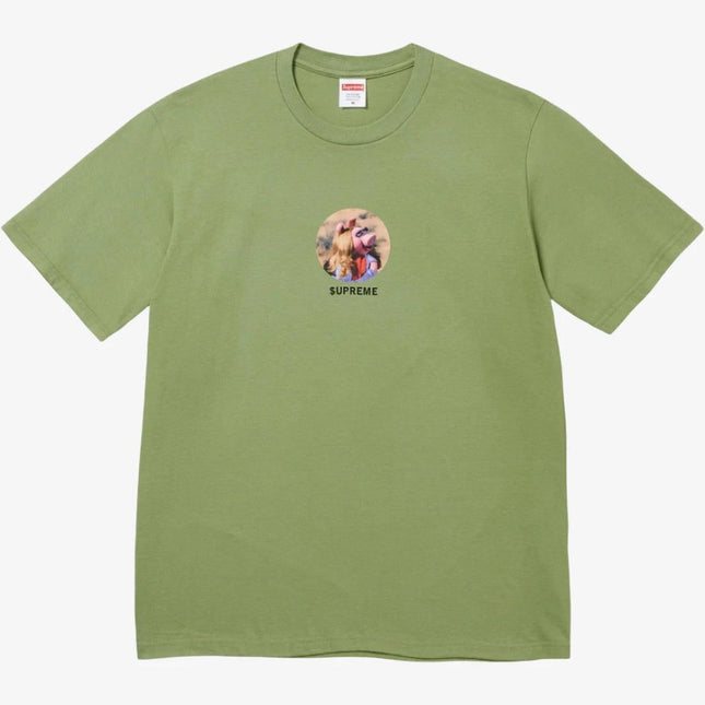 Supreme 'Miss Piggy' Tee Moss (SS24) - SOLE SERIOUSS (1)