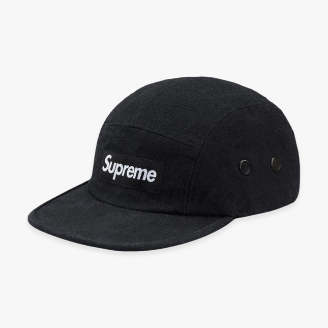 Supreme Napped Canvas Camp Cap Black (FW18) - SOLE SERIOUSS (1)