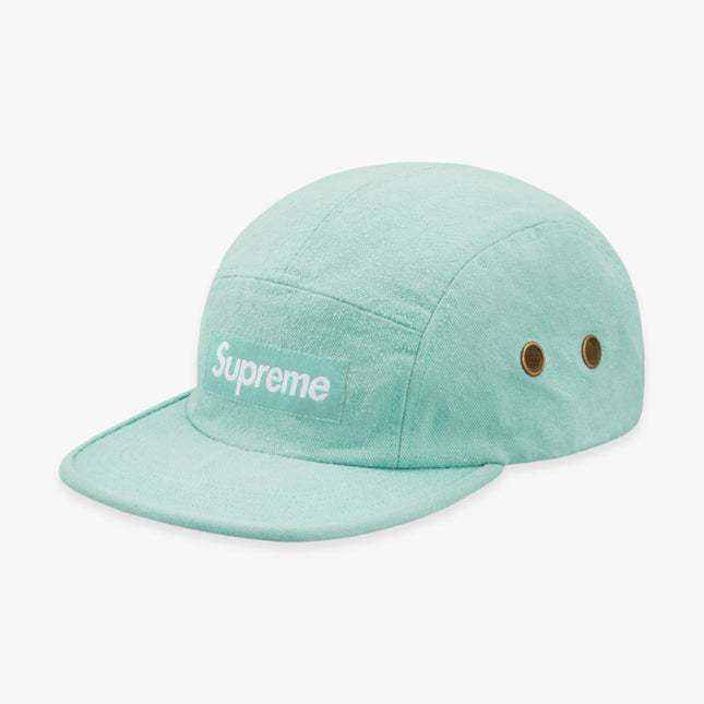 Supreme Napped Canvas Camp Cap Dusty Teal (FW18) - SOLE SERIOUSS (1)