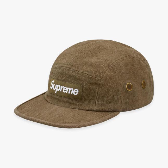 Supreme Napped Canvas Camp Cap Olive (FW18) - SOLE SERIOUSS (1)