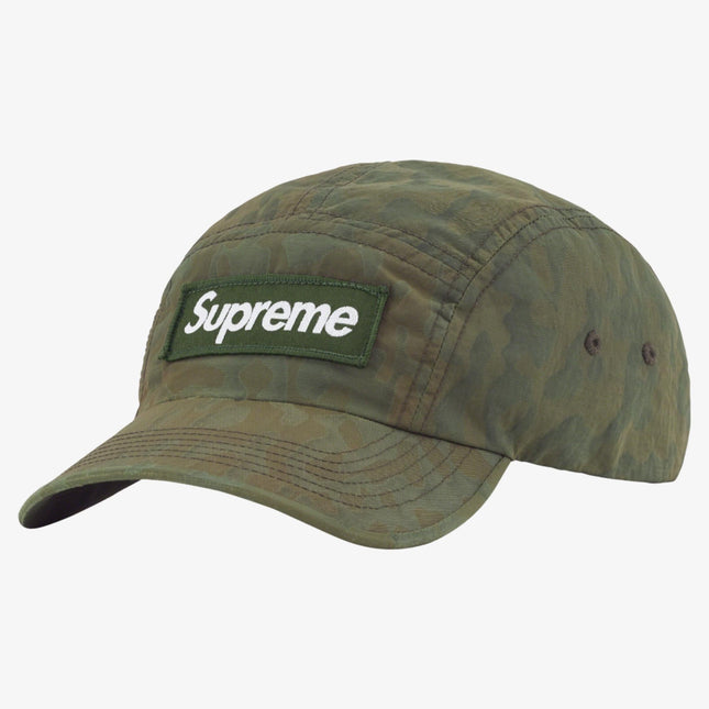 Supreme Nylon Camp Cap 'Overdyed Camo' Green (SS23) - SOLE SERIOUSS (1)