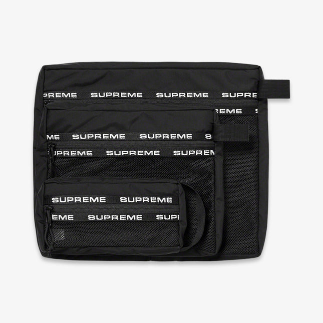 Supreme Organizer Pouch (Set of 3) Black (FW22) - SOLE SERIOUSS (1)