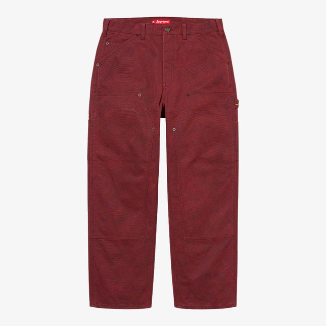 Supreme Painter Pant 'Canvas Double Knee' Red (FW21) - SOLE SERIOUSS (1)