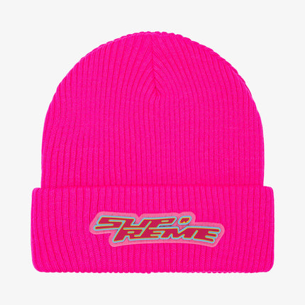 Supreme Patch Beanie 'Raised Logo' Pink FW21 - SOLE SERIOUSS (1)