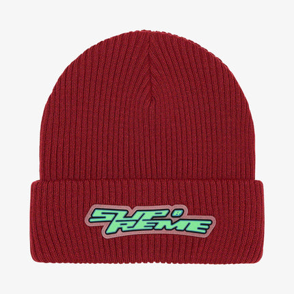 Supreme Patch Beanie 'Raised Logo' Red FW21 - SOLE SERIOUSS (1)
