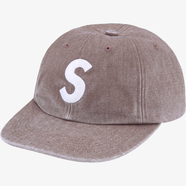 Supreme 'Pigment S Logo' 6-Panel Hat Khaki (FW24) - SOLE SERIOUSS (1)