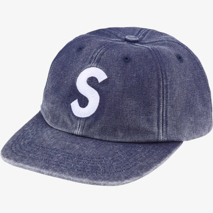 Supreme 'Pigment S Logo' 6-Panel Hat Navy (FW24) - SOLE SERIOUSS (1)