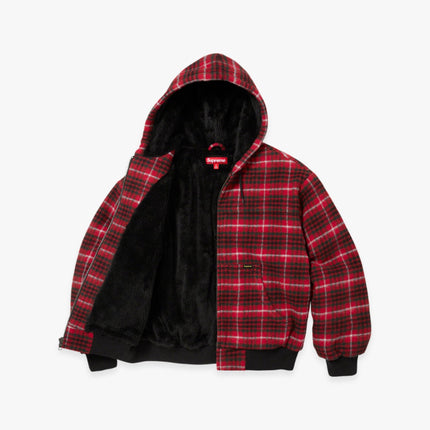 Supreme Plaid Wool Hooded Work Jacket Red (FW23) – SOLE SERIOUSS
