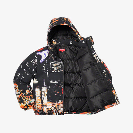 Supreme Puffy Jacket 'City Lights' Black (SS20) - SOLE SERIOUSS (3)