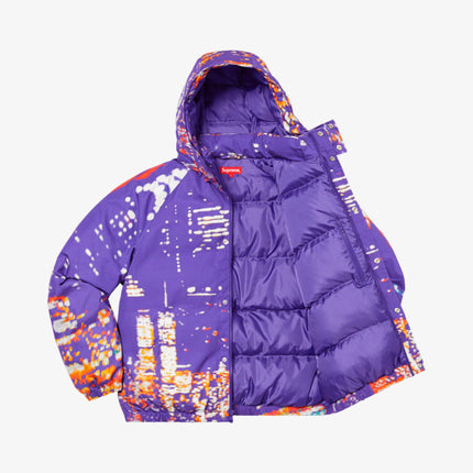 Supreme Puffy Jacket 'City Lights' Purple (SS20) - SOLE SERIOUSS (2)