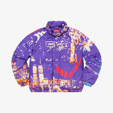 Supreme Puffy Jacket 'City Lights' Purple (SS20) - SOLE SERIOUSS (3)