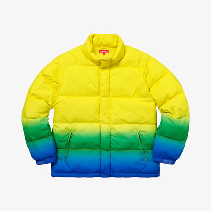 Supreme Puffy Jacket 'Gradient' Yellow (SS18) - SOLE SERIOUSS (1)