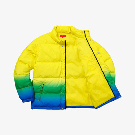 Supreme Puffy Jacket 'Gradient' Yellow (SS18) - SOLE SERIOUSS (2)