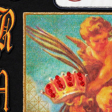 Supreme Pullover Hooded Sweatshirt 'Patches Spiral' Black (SS23) | SOLE SERIOUSS [3]