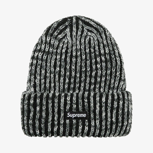 Supreme Rainbow Knit Loose Gauge Beanie Black (FW21) - SOLE SERIOUSS (1)