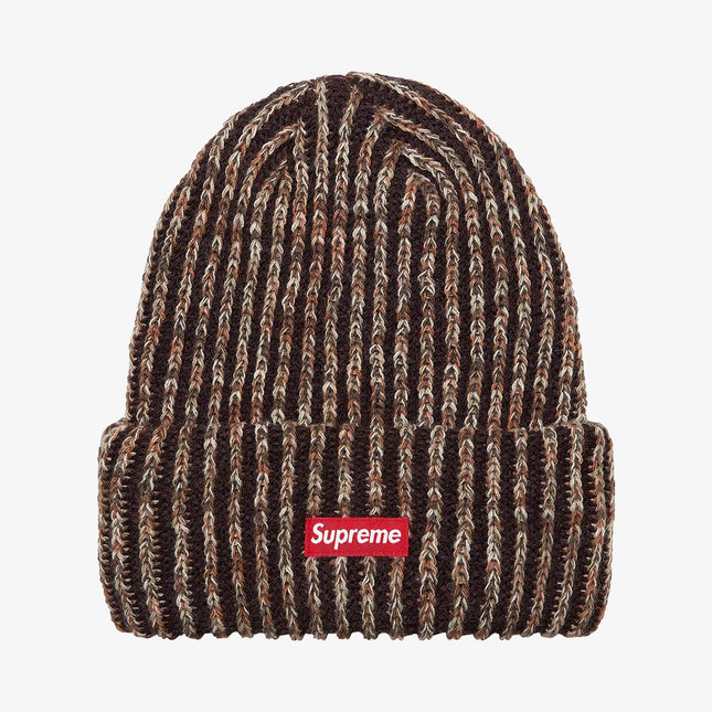 Supreme Rainbow Knit Loose Gauge Beanie Dark Brown (FW21) - SOLE SERIOUSS (1)