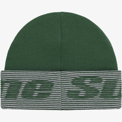 Supreme Reflective Jacquard Beanie Dark Green (FW24) - SOLE SERIOUSS (3)