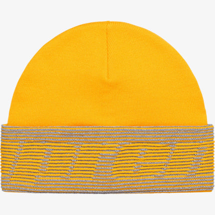 Supreme Reflective Jacquard Beanie Mustard (FW24) - SOLE SERIOUSS (1)