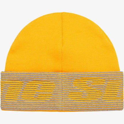 Supreme Reflective Jacquard Beanie Mustard (FW24) - SOLE SERIOUSS (3)