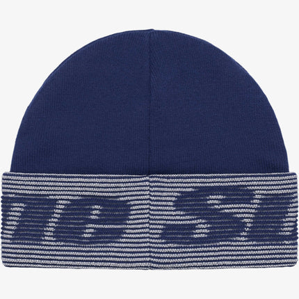 Supreme Reflective Jacquard Beanie Navy (FW24) - SOLE SERIOUSS (3)