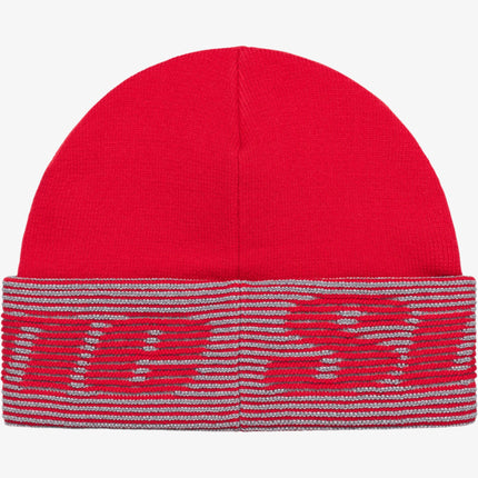 Supreme Reflective Jacquard Beanie Red (FW24) - SOLE SERIOUSS (3)