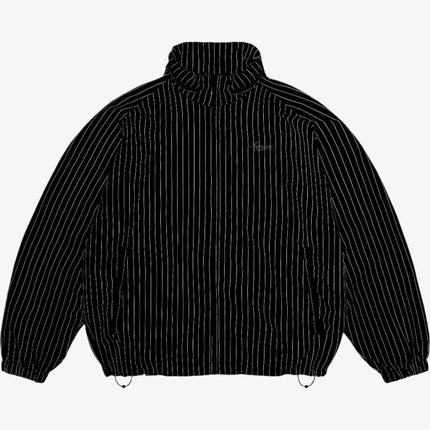 Supreme Reflective Pinstripe Track Jacket Black (FW24) - SOLE SERIOUSS (2)