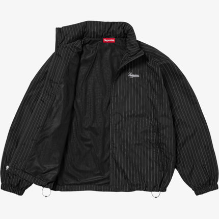 Supreme Reflective Pinstripe Track Jacket Black (FW24) - SOLE SERIOUSS (3)