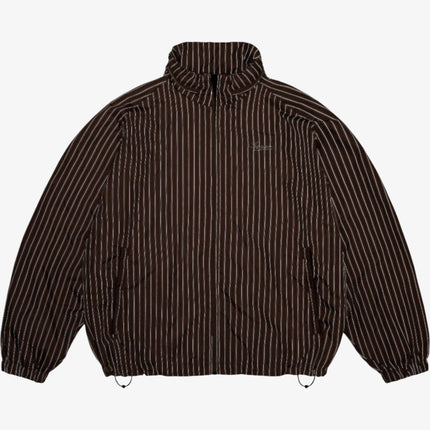 Supreme Reflective Pinstripe Track Jacket Brown (FW24) - SOLE SERIOUSS (2)