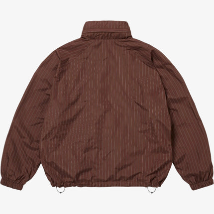 Supreme Reflective Pinstripe Track Jacket Brown (FW24) - SOLE SERIOUSS (4)