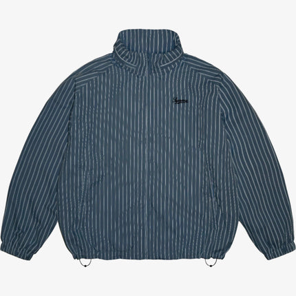 Supreme Reflective Pinstripe Track Jacket Light Blue (FW24) - SOLE SERIOUSS (2)