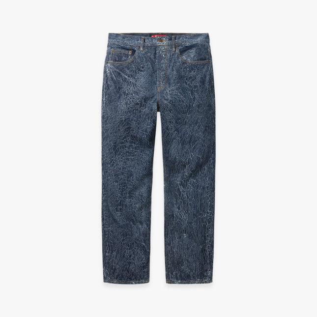 Supreme Regular Jean 'Crackle' Blue (FW23) - SOLE SERIOUSS (1)