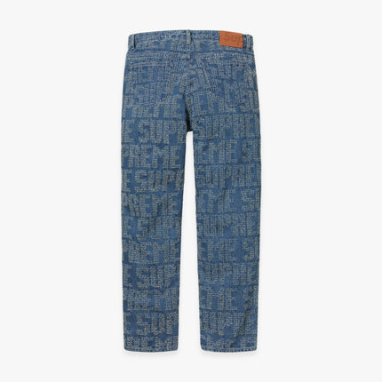 Supreme Regular Jean 'Needle Punch' Washed Blue (FW23) - SOLE SERIOUSS (2)