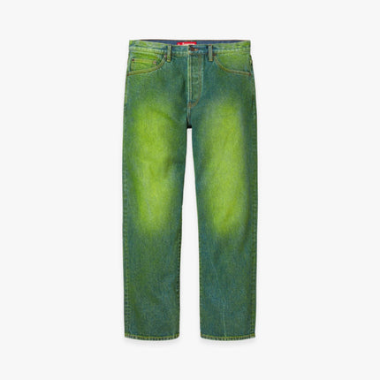 Supreme Regular Jean Overspray Green (FW23) - SOLE SERIOUSS (1)