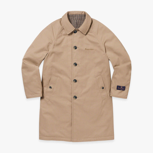 Supreme Reversible Overcoat 'Houndstooth' Tan (FW23) - SOLE SERIOUSS (1)