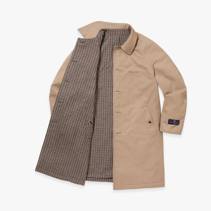 Supreme Reversible Overcoat 'Houndstooth' Tan (FW23) - SOLE SERIOUSS (3)