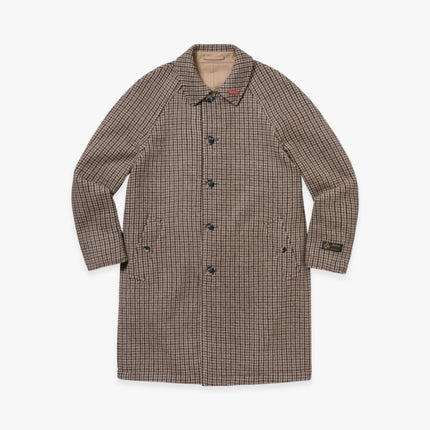 Supreme Reversible Overcoat 'Houndstooth' Tan (FW23) - SOLE SERIOUSS (4)