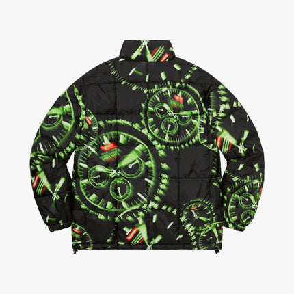 Supreme Reversible Puffy Jacket 'Watches' Black (FW20) - SOLE SERIOUSS (3)