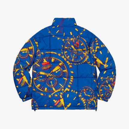 Supreme Reversible Puffy Jacket 'Watches' Blue (FW20) - SOLE SERIOUSS (3)