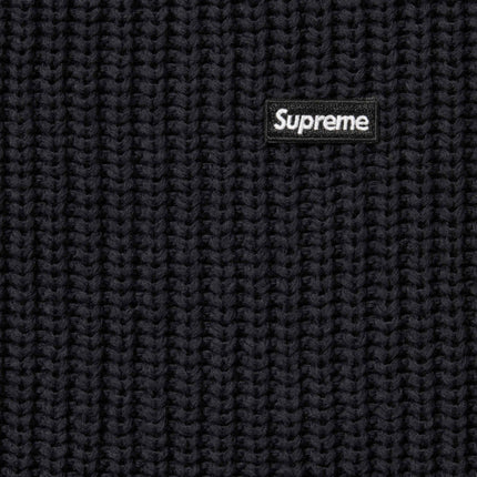 Supreme Ribbed Sweater 'Small Box' Black (FW23) - SOLE SERIOUSS (2)