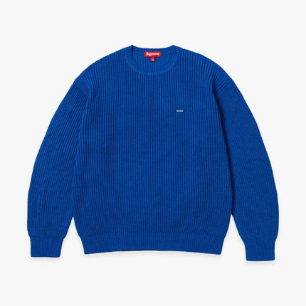 Supreme Ribbed Sweater 'Small Box' Royal (FW23) - SOLE SERIOUSS (1)